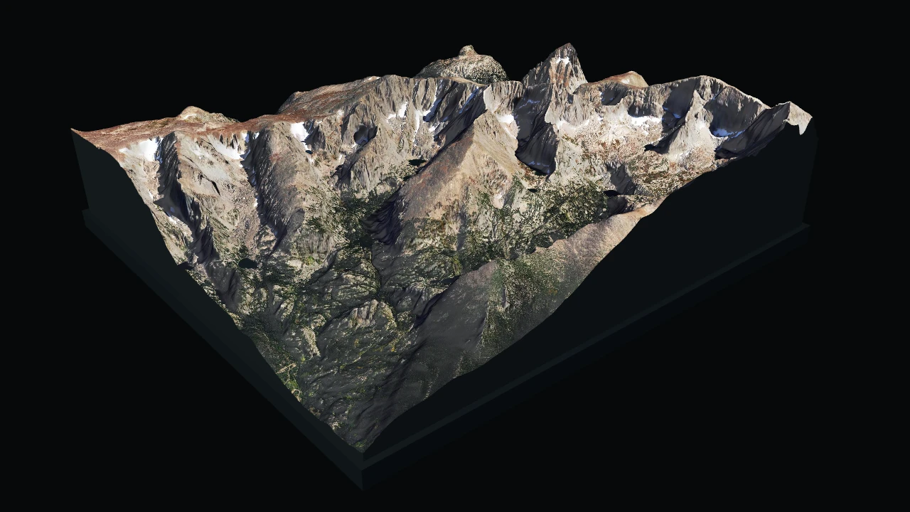 McHenrys Peak Terrain Relief