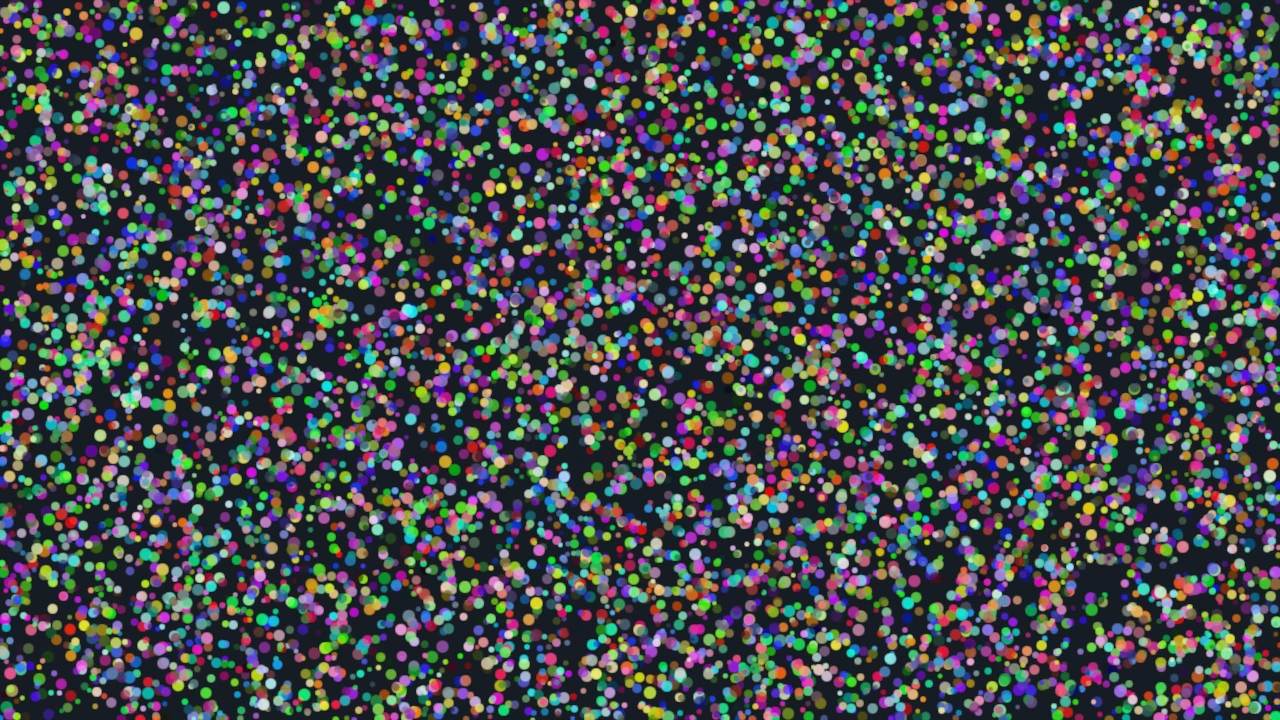 10 000 colored dots in an interactive window with pan-and-zoom